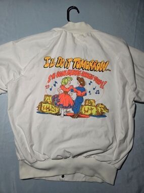 Vintage WestArk USA Coach Jacket M White Graphic